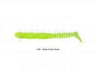 Leurre Souple Reins Rockvibe Shad 3 inch - 129 Glow Chart Silver