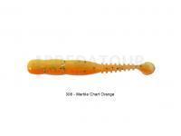 Leurre Souple Reins Rockvibe Shad 3 inch - 308 Marble Chart Orange