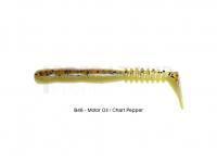 Leurre Souple Reins Rockvibe Shad 3 inch - B48 Motor Oil Pepper Chartreuse