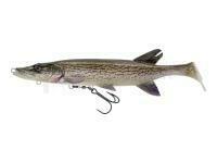 Leurre souple Savage Gear 3D Pike Shad 20cm 65g - White Pike