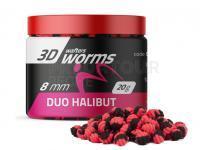 Match Pro Top Worms Wafters 3D Duo 8mm - Halibut