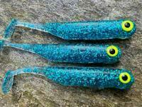 Leurres souples Great Fish GF1 49mm 1g - no scent - glitter blue