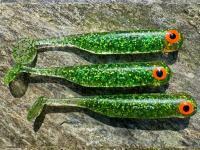 Leurres souples Great Fish GF1 49mm 1g - no scent - glitter green