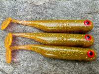 Leurres souples Great Fish GF1 49mm 1g - no scent - motor oil green