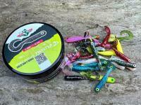 Leurres souples Great Fish GF1 Twister Mix 49mm - no scent - multicolor II