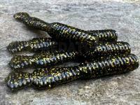 Leurres souples Great Fish GF2 Leech 60mm 1.8g - no scent - black & gold