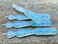 Leurres souples Great Fish GF2 Leech 60mm 1.8g - no scent - ice blue