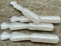 Leurres souples Great Fish GF2 Leech 60mm 1.8g - no scent - silver pearl