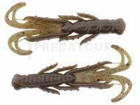 Leurres X Zone Lures Scented Stealth Creature 2.75" 7cm - Green Pumpkin Black Flake