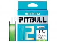 Tresse carnassier Shimano Pitbull PE 12 S.Lime 150m #0.6