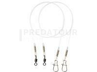 Mikado Jaws Predator Snap Fluorocarbon Leader - SUPER STRONG 50cm/35kg