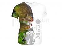 Dragon Breathable T-shirt Megabaits - bream/tench white