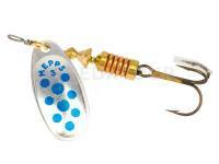Cuiller Tournante Mepps Comet Decorees #4 9g - Silver/Blue Dots