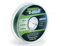 Tresse Mivardi Terminal D‑Braid Green 15m 0.08 mm