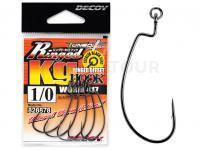Hameçons Decoy Ringed Kg Hook Worm417 NS Black - #1/0