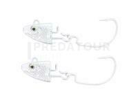 Westin Magic Minnow Weedless Jig Spare Head 9g For Body 8cm Silver #1 2pcs