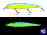 Leurre Dur Nories Laydown Minnow MID 110 - 112mm 18g BR-137 Blue Chart Tiger