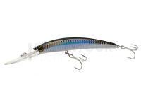 Leurre dur Yo-zuri Crystal Minnow Deep Diver 110mm 16g | 4-3/8 inch 9/16 oz - Silver Black (R1135-C4)