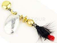 Cuiller Tournante Mepps Aglia Mouche Silver / Black #00 1.5g