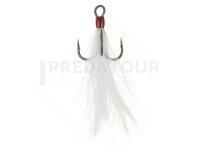 Hameçons triples BKK Feathered Spear 21 SS White #4