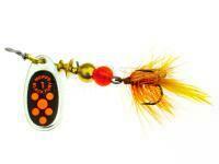 Cuiller Tournante Mepps Black Fury Mouche #0 - Silver/Red Dots