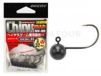 Têtes plombées Decoy SV-30 Chinu Head NS Black - #4  1.8g