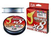 Tresse Daiwa Tresse Daiwa J-Braid Grand X8 - multi-color 300m 0.10mm