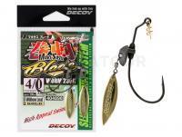 Hameçons Decoy Makisasu Blade Worm 230 NS Black Gold #5/0-5g