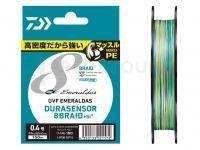 Tresse Daiwa UVF Emeraldas Dura Sensor X8 +Si2 Multicolor 150m #0.5