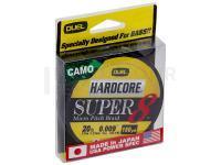 Tresse Duel Hardcore Super 8 Camo 150yds #2.5 0.23mm 20lbs (R1274-CA)