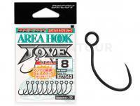 Hameçons Decoy Area Hook TypeX JOVE AH-10 Mat Black - #6