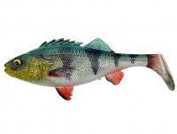 Leurre Savage Gear 4D Perch Shad Bulk 17.5cm 68g - Green Silver UV