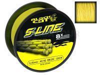 Tresse Black Cat S-Line Yellow 250m 0.42mm 45kg / 99lbs