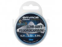 Fluorocarbon Fil Savage Gear Super Soft Fluorocarbon SeaBass Clear 30m 0.39mm 8.04kg 17.72lb