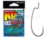 Hameçons Decoy Kg Hook Narrow Worm37 NS Black - #3/0