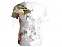 Breathable T-shirt Dragon - pike white XL