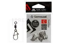 Mikado Round Snap avec émerillon Taille M - Nickel