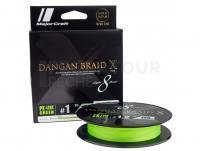 Tresse MajorCraft Dangan Braid X 8 PE-Line Green 150m #1.5 30lb