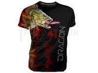 Breathable T-shirt Dragon - perch black L