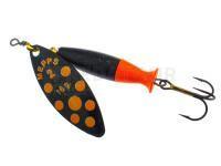 Cuiller Tournante Mepps Aglia Long Heavy - Black/Orange Dots #2/16g