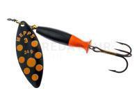 Cuiller Tournante Mepps Aglia Long Heavy - Black/Orange Dots #3/24g