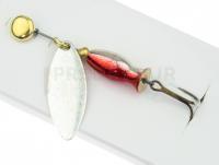 Cuiller Tournante Mepps Aglia Long Heavy - Silver / Silver-Red #1/8g