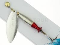 Cuiller Tournante Mepps Aglia Long Heavy - Silver / Silver-Red #3/24g