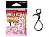 Agrafes Decoy Spiral Snap SN-5 Mat Black #0 | 10lb
