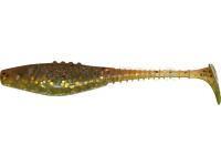 Leurre souple Dragon Belly Fish Pro 10cm - Clear Smoked/Mot.Oil - Silver/Red glitter