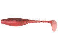 Leurre souple Dragon Belly Fish Pro 10cm - Fluo Red/Motor Oil - Black Glitter