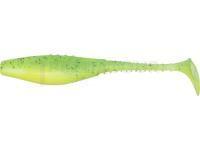 Leurre souple Dragon Belly Fish Pro 10cm - Super Yellow/Chartreuse - Black/Blue glitter