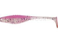 Leurre souple Dragon Belly Fish Pro 8.5cm - Clear/Pink - Silver/Violet glitter