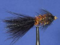 Mouche BH Crystal Bugger Black & Orange no. 8