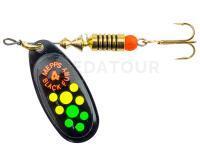 Cuiller Tournante Mepps Black Fury Black / Colored / Firetiger Dots - #4 | 8.00g